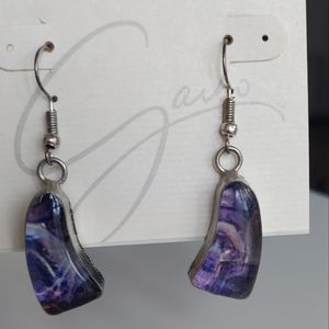 3/$20 Garbo Violet Crystal Earrings